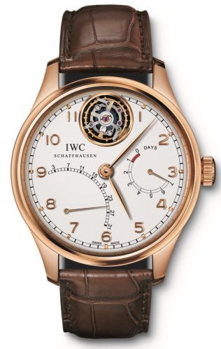 Portuguese Tourbillon Mystère Rétrograde Red Gold / Silver