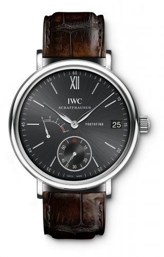 Portofino Hand-Wound Eight Days Stainless Steel / Black