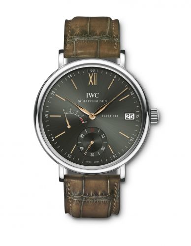 Portofino Hand-Wound Eight Days Stainless Steel / Green / Harrods