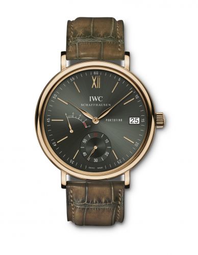 Portofino Hand-Wound Eight Days Red Gold / Green / Harrods