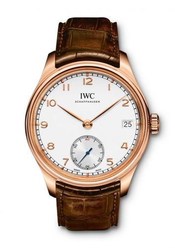 Portuguese Hand-Wound Eight Days Red Gold