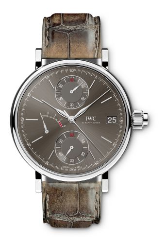 Portofino Hand-Wound Monopusher White Gold / Slate