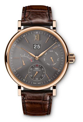 Portofino Hand-Wound Day & Date Red Gold