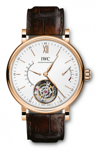 Portofino Hand-Wound Tourbillon Rétrograde Red Gold / Silver