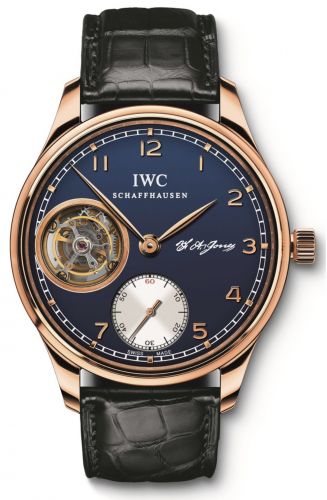 Portugieser Tourbillon Hand-Wound F.A. Jones Rose Gold / Blue
