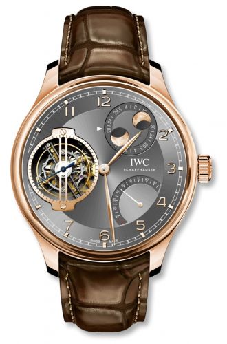 Portugieser Constant-Force Tourbillon Double Moon Red Gold / Ardoise