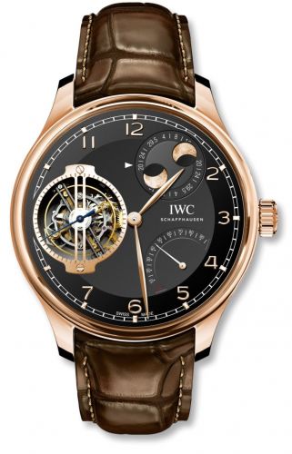 Portugieser Constant-Force Tourbillon Double Moon Red Gold / Black