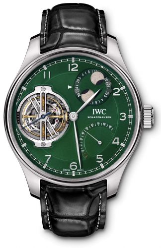 Portugieser Constant-Force Tourbillon Double Moon Platinum / Green
