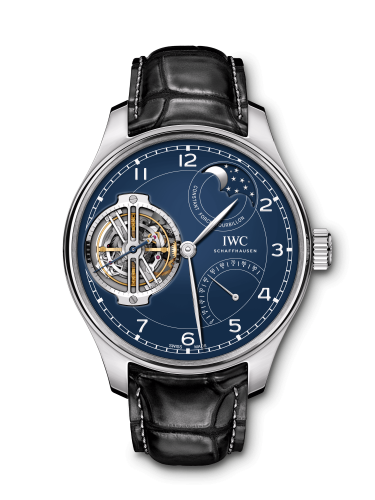 Portugieser Constant-Force Tourbillon Edition “150 Years” Platinum / Blue