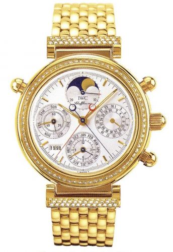 Da Vinci Perpetual Rattrapante Yellow Gold / Diamond / Silver / English / Bracelet