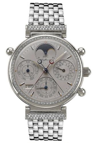 Da Vinci Perpetual Rattrapante Platinum / Diamond / Silver / English / Bracelet