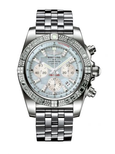 Chronomat 44 White Gold / Diamond / Gray Pearl Diamond / Bracelet