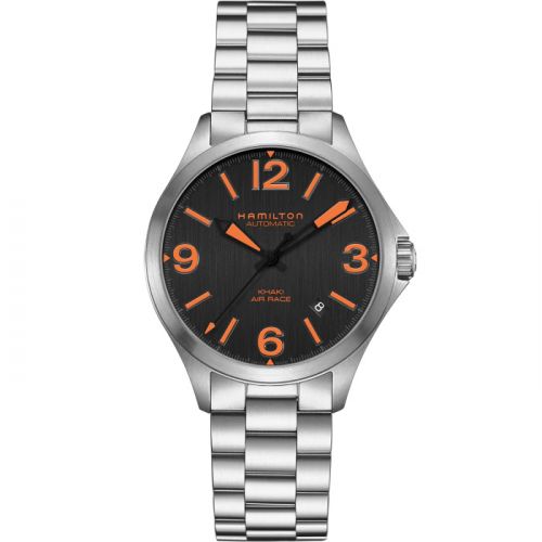 Khaki Aviation Air Race 38 Auto Black / Bracelet