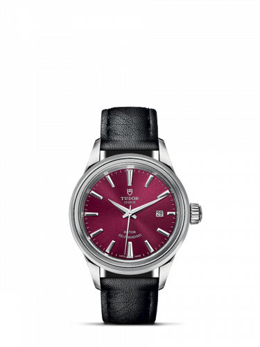 Style 28 Stainless Steel / Burgundy / Strap