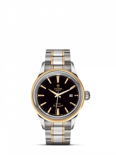 Style 28 Stainless Steel / Yellow Gold / Black / Bracelet