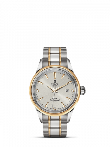 Style 28 Stainless Steel / Yellow Gold / Silver-Diamond / Bracelet