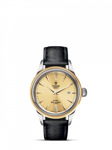 Style 28 Stainless Steel / Yellow Gold / Champagne / Strap