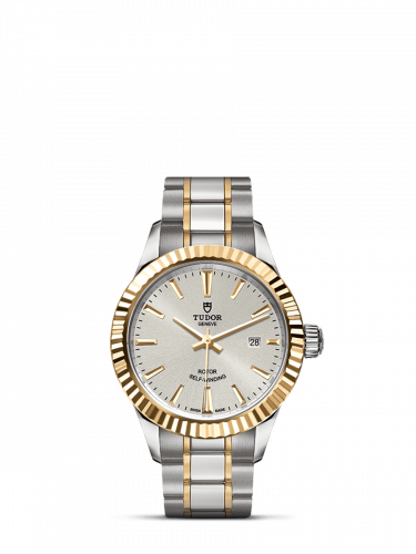 Style 28 Stainless Steel / Yellow Gold / Fluted / Silver / Bracelet