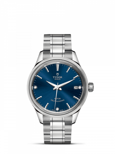 Style 34 Stainless Steel / Blue-Diamond / Bracelet