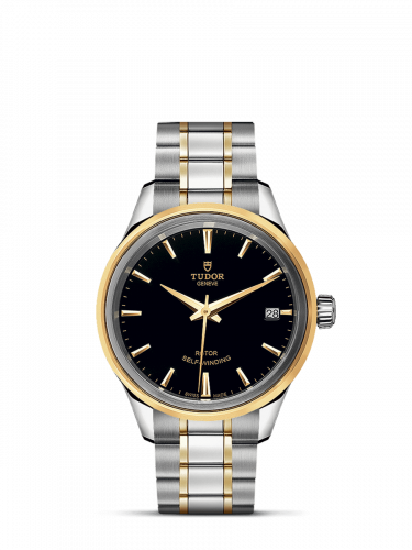 Style 34 Stainless Steel / Yellow Gold / Black / Bracelet