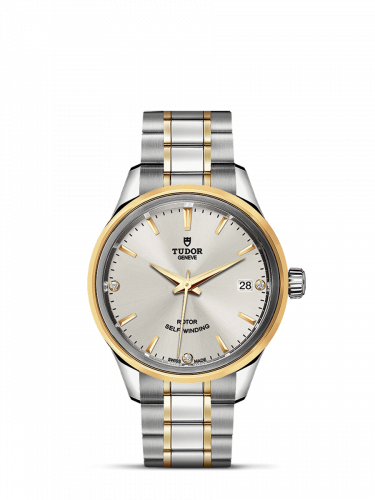 Style 34 Stainless Steel / Yellow Gold / Silver-Diamond / Bracelet
