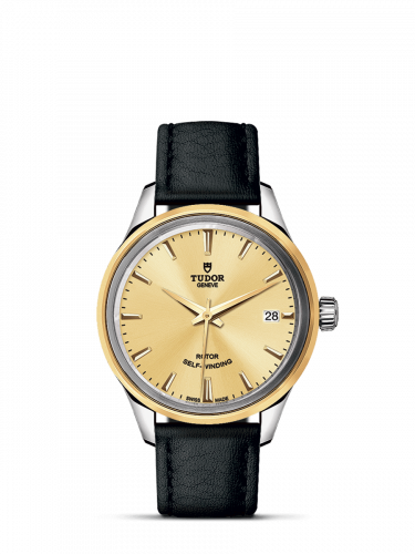 Style 34 Stainless Steel / Yellow Gold / Champagne / Strap