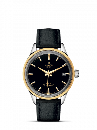 Style 34 Stainless Steel / Yellow Gold / Black / Strap