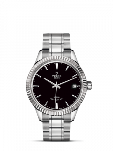 Style 34 Stainless Steel / Fluted / Black / Bracelet