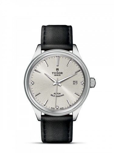 Style 38 Stainless Steel / Silver-Diamond / Strap