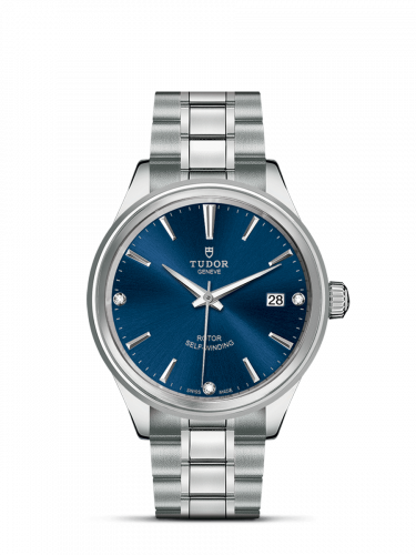 Style 38 Stainless Steel / Blue-Diamond / Bracelet