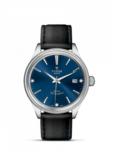 Style 38 Stainless Steel / Blue-Diamond / Strap