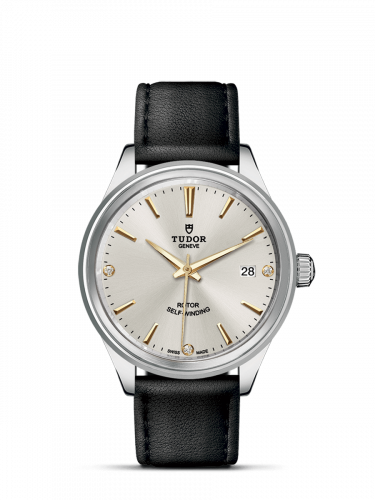 Style 38 Stainless Steel / Silver-Diamond / Strap