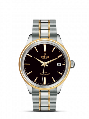 Style 38 Stainless Steel / Yellow Gold / Black / Bracelet