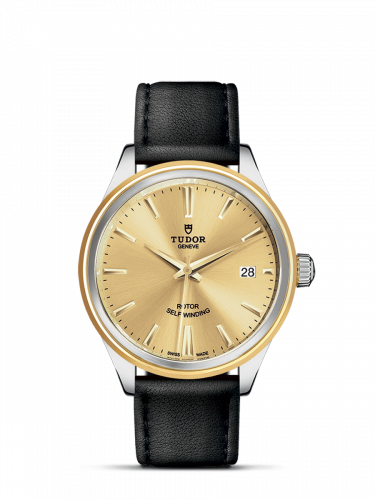 Style 38 Stainless Steel / Yellow Gold / Champagne / Strap