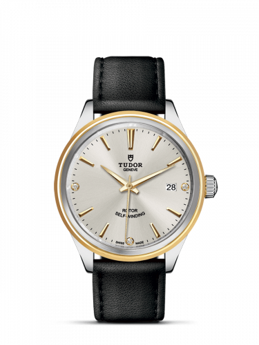 Style 38 Stainless Steel / Yellow Gold / Silver-Diamond / Strap