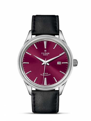 Style 41 Stainless Steel / Burgundy / Strap
