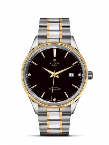 Style 41 Stainless Steel / Yellow Gold / Black-Diamond / Bracelet