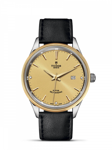 Style 41 Stainless Steel / Yellow Gold / Champagne-Diamond / Strap