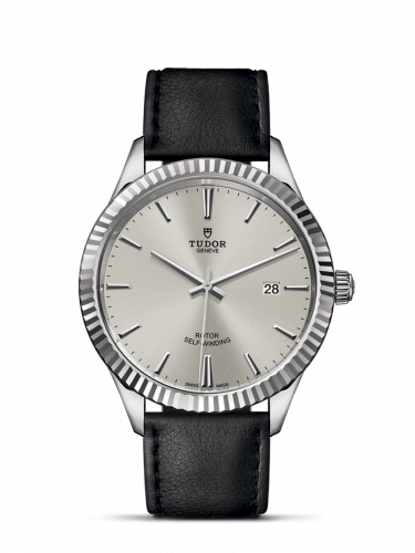 Style 41 Stainless Steel / Fluted / Silver / Strap