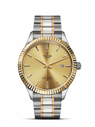 Style 41 Stainless Steel / Yellow Gold / Fluted / Champagne / Bracelet