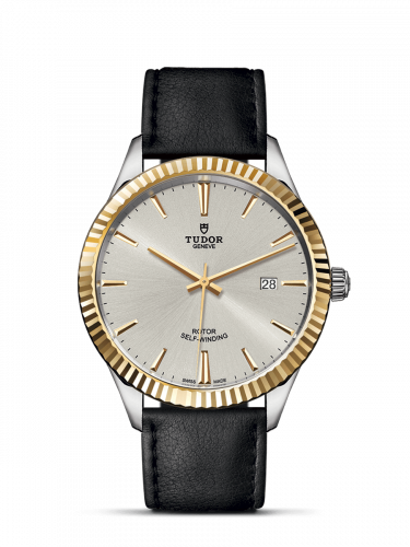 Style 41 Stainless Steel / Yellow Gold / Fluted / Silver / Strap