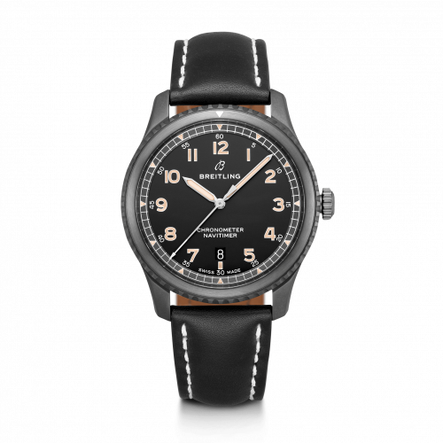 Navitimer 8 Automatic 41 Blacksteel / Black / Black Calf