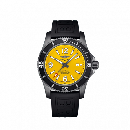 Superocean 46 Blacksteel / Yellow / Rubber / Folding