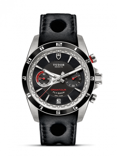 Grantour Flyback Stainless Steel / Black / Strap