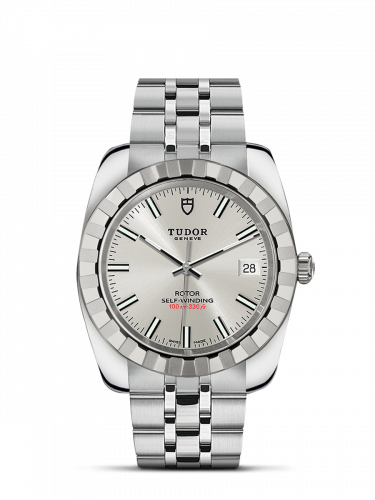Classic 38 Stainless Steel / Fluted / Silver / Bracelet
