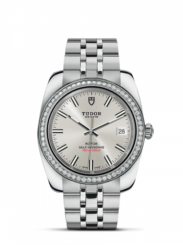 Classic 38 Stainless Steel / Diamond / Silver / Bracelet