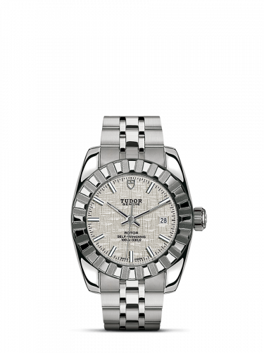 Classic 28 Stainless Steel / Fluted / Silver / Bracelet
