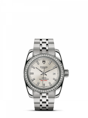 Classic 28 Stainless Steel / Diamond / Silver / Bracelet