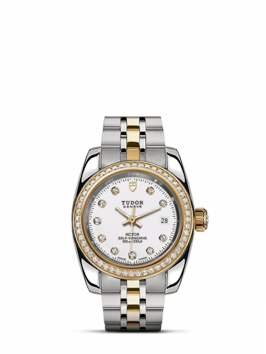 Classic 28 Stainless Steel / Yellow Gold / Diamond / White-Diamond / Bracelet