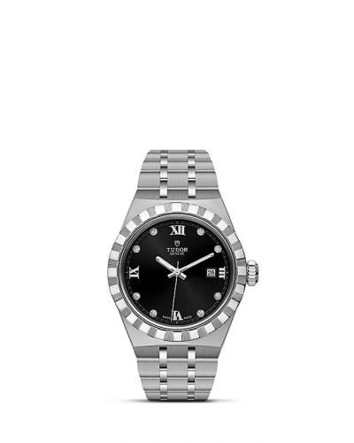 Royal Date 28 Stainless Steel / Black - Diamond